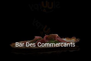 Bar Des Commercants plan d'ouverture