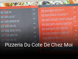 Pizzeria Du Cote De Chez Moi plan d'ouverture