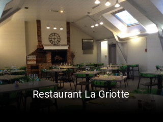 Restaurant La Griotte heures d'affaires