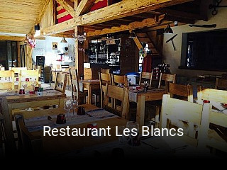 Restaurant Les Blancs plan d'ouverture