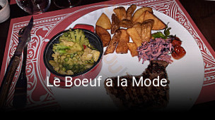 Le Boeuf a la Mode plan d'ouverture