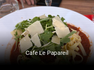 Cafe Le Papareil plan d'ouverture