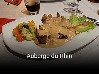 Auberge du Rhin plan d'ouverture