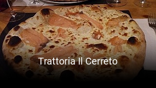 Trattoria Il Cerreto plan d'ouverture