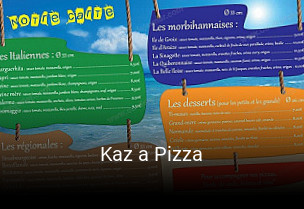 Kaz a Pizza heures d'affaires