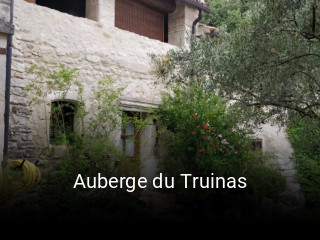 Auberge du Truinas heures d'ouverture