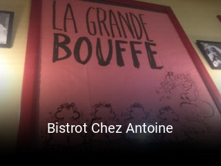 Bistrot Chez Antoine heures d'affaires