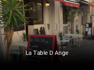 La Table D Ange plan d'ouverture