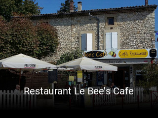 Restaurant Le Bee's Cafe plan d'ouverture