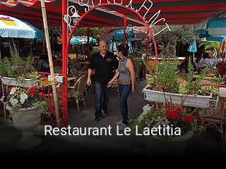 Restaurant Le Laetitia plan d'ouverture