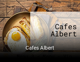 Cafes Albert plan d'ouverture