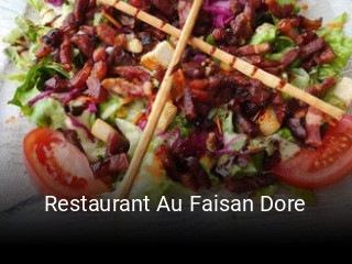 Restaurant Au Faisan Dore heures d'affaires