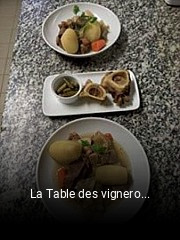 La Table des vignerons ouvert