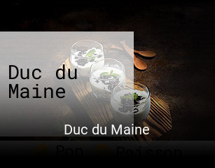 Duc du Maine heures d'affaires