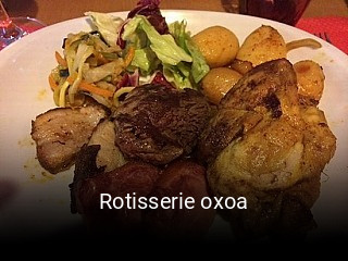 Rotisserie oxoa heures d'ouverture