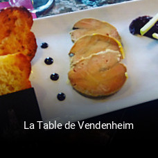 La Table de Vendenheim plan d'ouverture