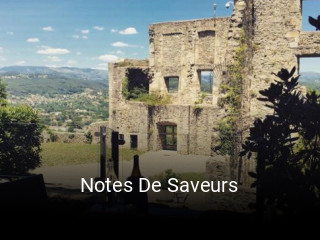 Notes De Saveurs plan d'ouverture