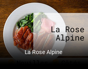 La Rose Alpine ouvert