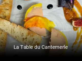 La Table du Cantemerle heures d'affaires