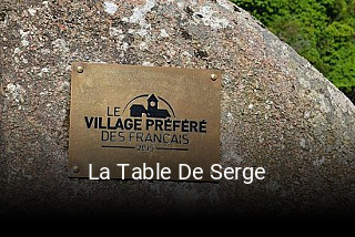 La Table De Serge ouvert