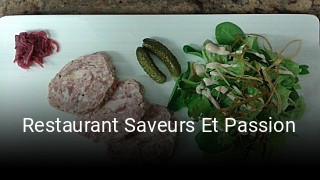 Restaurant Saveurs Et Passion plan d'ouverture