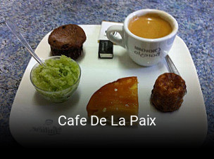 Cafe De La Paix plan d'ouverture