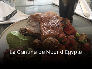 La Cantine de Nour d'Egypte heures d'ouverture