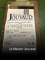 La Maison Jouvaud heures d'affaires