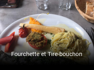 Fourchette et Tire-bouchon plan d'ouverture