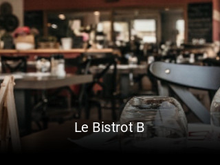 Le Bistrot B plan d'ouverture