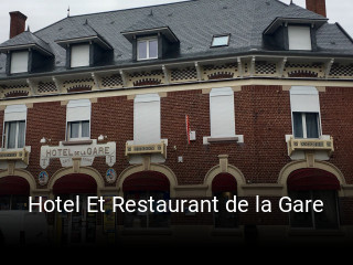 Hotel Et Restaurant de la Gare plan d'ouverture