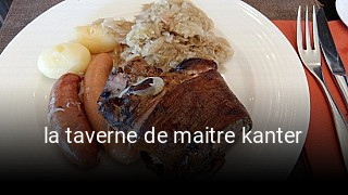 la taverne de maitre kanter heures d'affaires