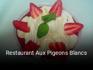 Restaurant Aux Pigeons Blancs heures d'ouverture