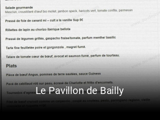 Le Pavillon de Bailly ouvert