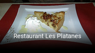 Restaurant Les Platanes plan d'ouverture