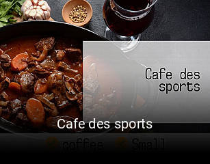 Cafe des sports ouvert