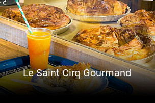 Le Saint Cirq Gourmand plan d'ouverture