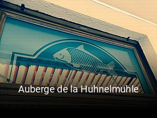 Auberge de la Huhnelmuhle plan d'ouverture