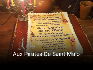 Aux Pirates De Saint Malo heures d'affaires