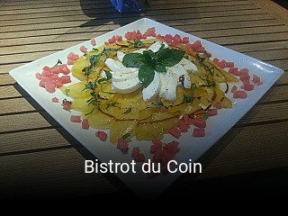 Bistrot du Coin heures d'ouverture