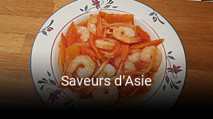 Saveurs d'Asie heures d'affaires