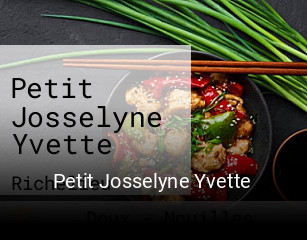 Petit Josselyne Yvette ouvert