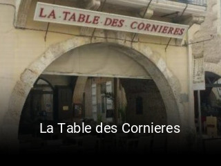 La Table des Cornieres ouvert