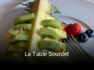 La Table Sourdet plan d'ouverture