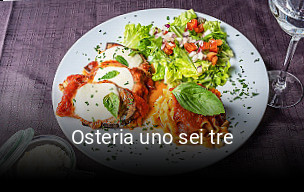 Osteria uno sei tre heures d'affaires