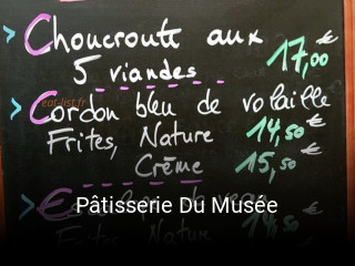 Pâtisserie Du Musée heures d'affaires