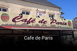 Cafe de Paris plan d'ouverture