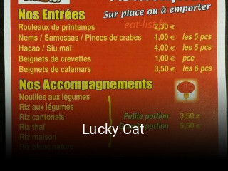 Lucky Cat heures d'ouverture