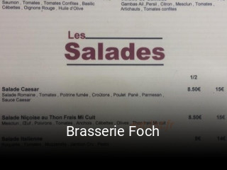 Brasserie Foch ouvert