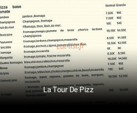 La Tour De Pizz plan d'ouverture